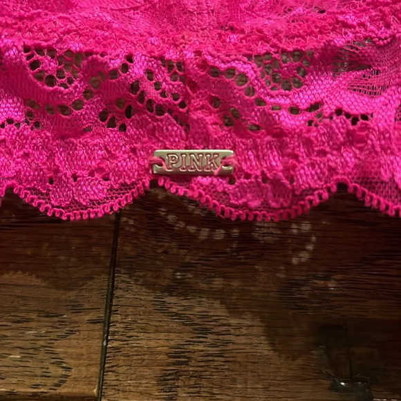 PINK by Victoria’s Secret Lace Racerback Front Bra Size 32B - Picture 5 of 7